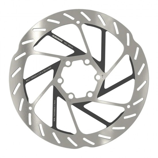 Ротор Sram HS2 160mm 6-bolt (includes Steel rotor bolts) Rounded