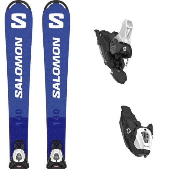 Salomon лыжи горные L S/Race Jr M + L6 GW J2 80 black white