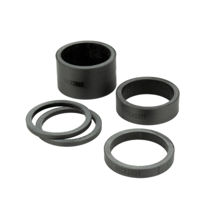 RockShox  кольца проставочные - UD Carbon - (2.5mm x2, 5mm x1, 10mm x1, 20mm x1)